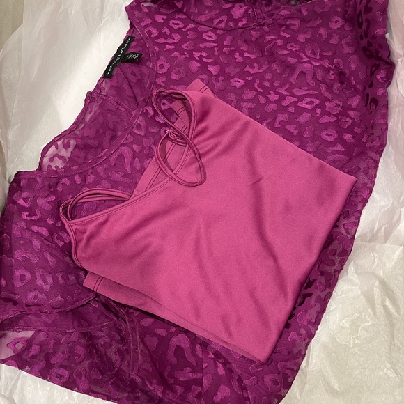 Black House White Market Purple Top - Picture 3 of 5